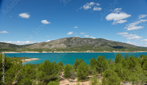 Buendía dam and reservoir in Cuenca. Castilla la Mancha. Spain