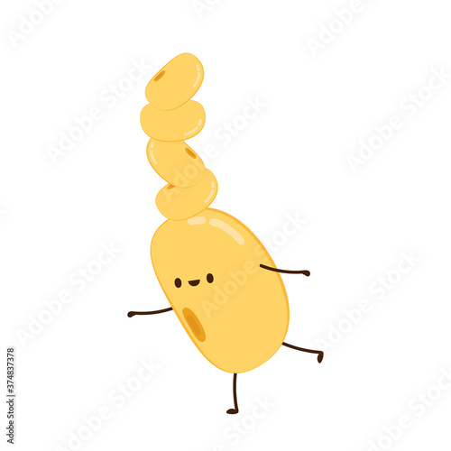 Soybean vector. Soybean character design.