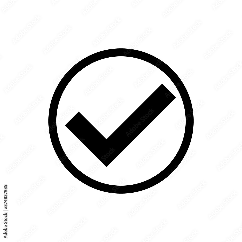 Check and success icon. Internet flat icon symbol for applications. Check and success icon. Internet flat icon symbol for applications.