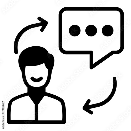 Expert on Demand Concept, Preorder Questions Vector Icon Design, Client Support Symbol on background 