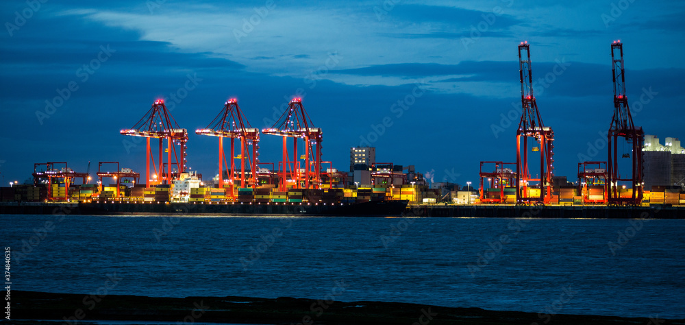 Container Port at Liverpool.