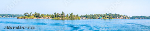Small lonely island Thousand Islands Canada Ontario