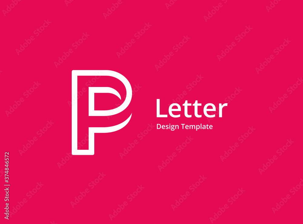 Letter P logo icon design template elements Letter P logo icon design template elements