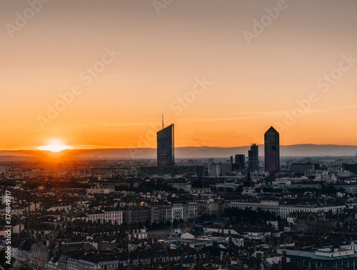 Sunrise in Lyon (France) © Clement