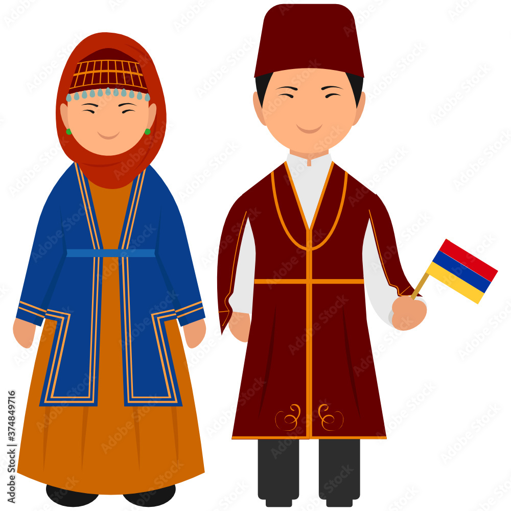 Design of armenian dress, editable vector of armenian clothing
Design of armenian dress, editable vector of armenian clothing