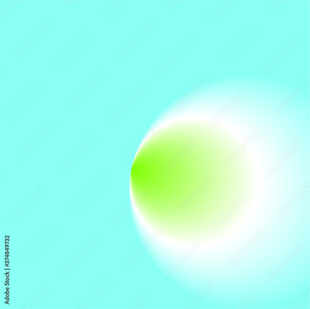 Elegant light blue blurred background with green. Gradient. Beautiful illustration in abstract style.