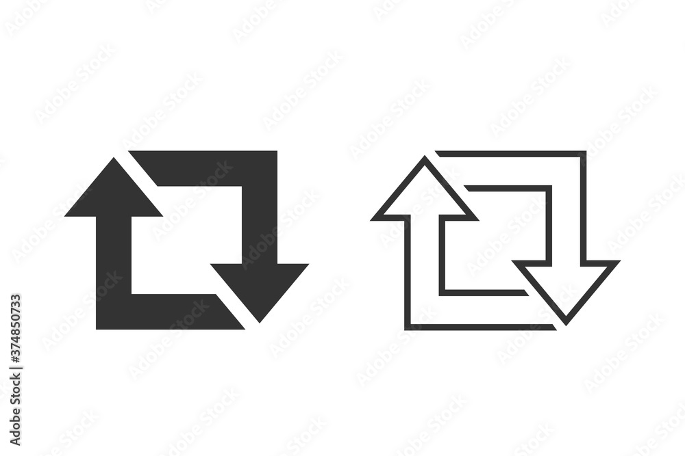 Repost line icon set, repost symbol, repost sign. Vector Repost line icon set, repost symbol, repost sign. Vector