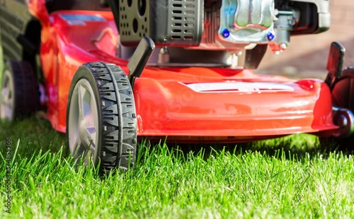 Closeup of a Lawn Mower