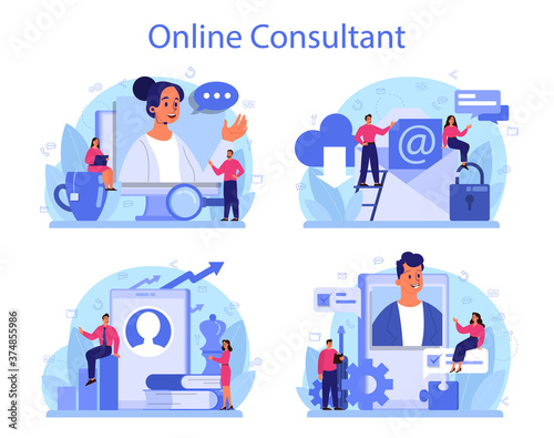 Wallpaper Mural Professional consulting service set. Research and recommendation Torontodigital.ca