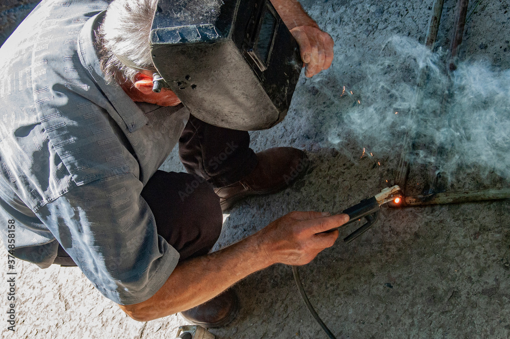 welder at work welder at work