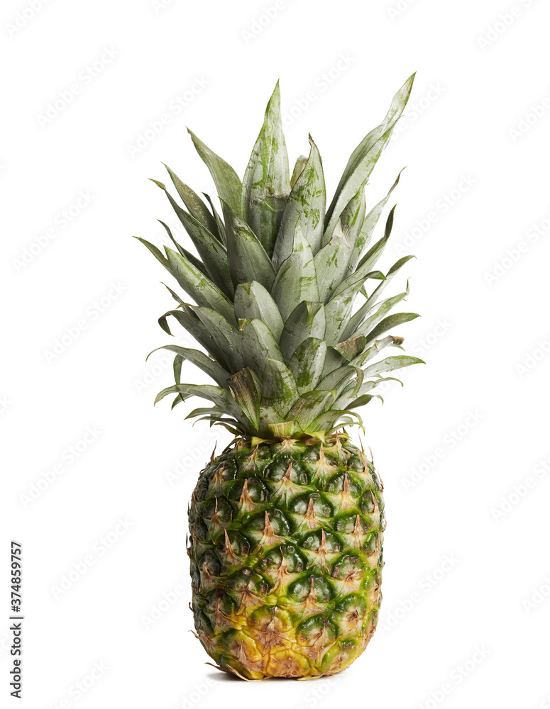 fresh whole pineapple isolated on white background fresh whole pineapple isolated on white background