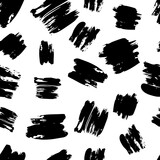 Seamless Pattern with hand drawn scribble smears