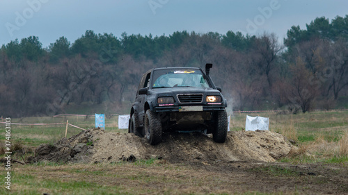 Off Road vehicle in the action in dirt © Anton Tolmachov