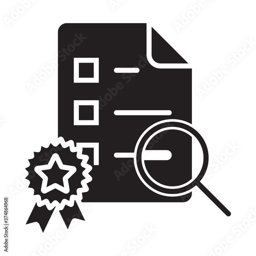 Flat vector icon of scientific research for apps and websites