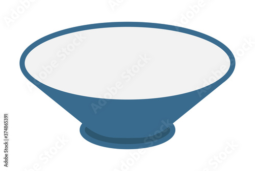 Bowl / rice bowl flat color icon for apps and websites