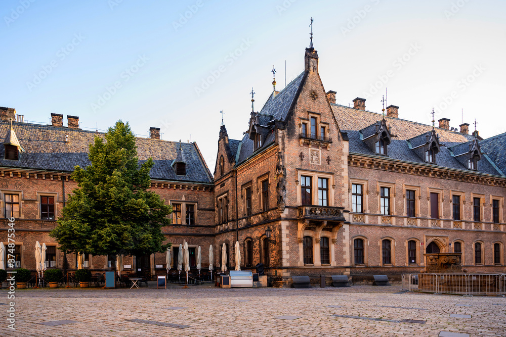 Obraz premium New Provost Residence in neo gothic style in Prague castle.
