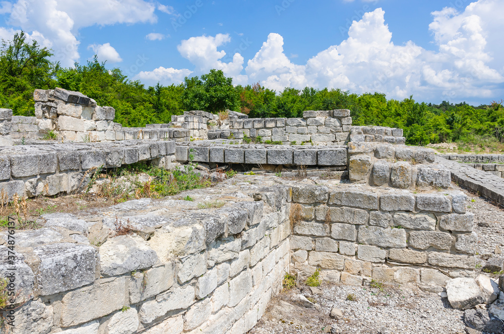 Ruins of the palace ensemble in Veliki Preslav, Bulgaria Ruins of the palace ensemble in Veliki Preslav, Bulgaria