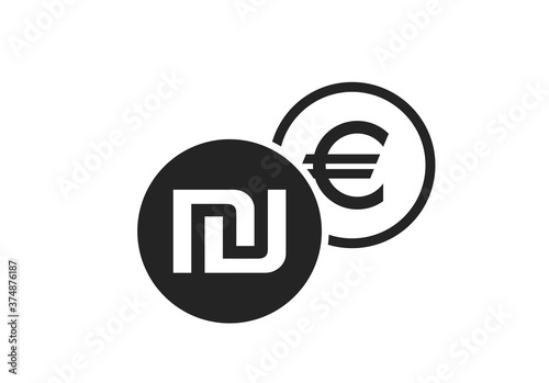 israeli sheqel to euro currency exchange icon