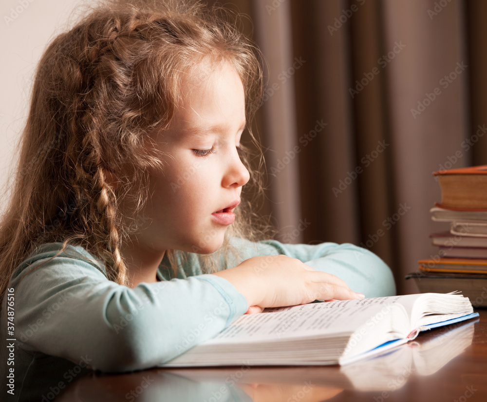 Girl doing homework Girl doing homework