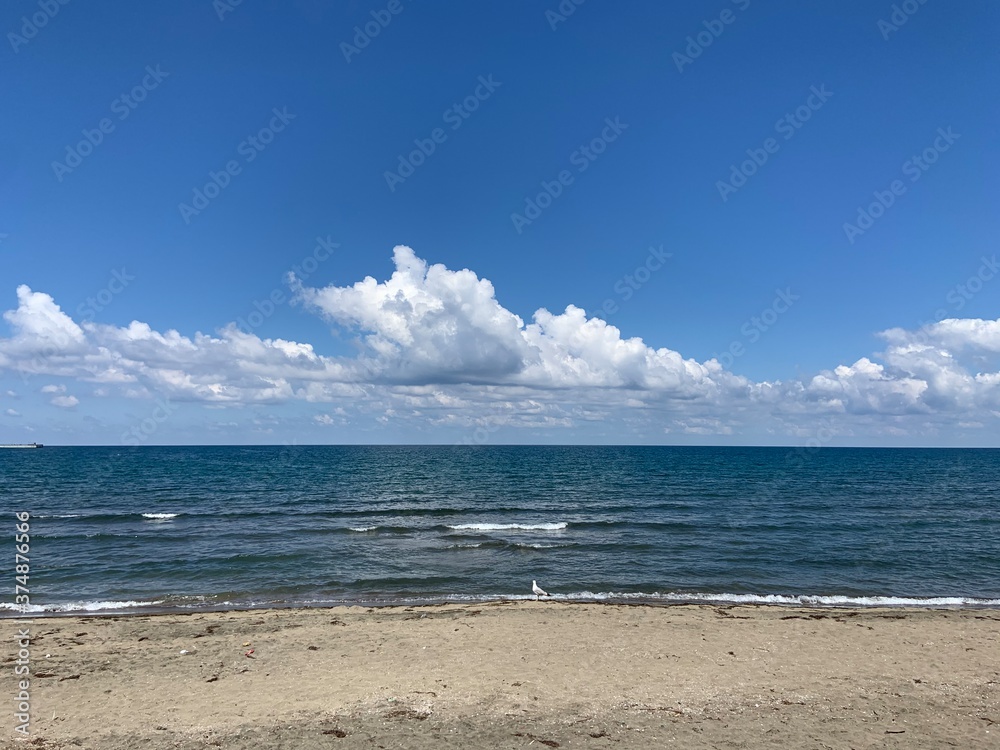 Sea shore from Black sea region of Turkey, Ordu city Sea shore from Black sea region of Turkey, Ordu city