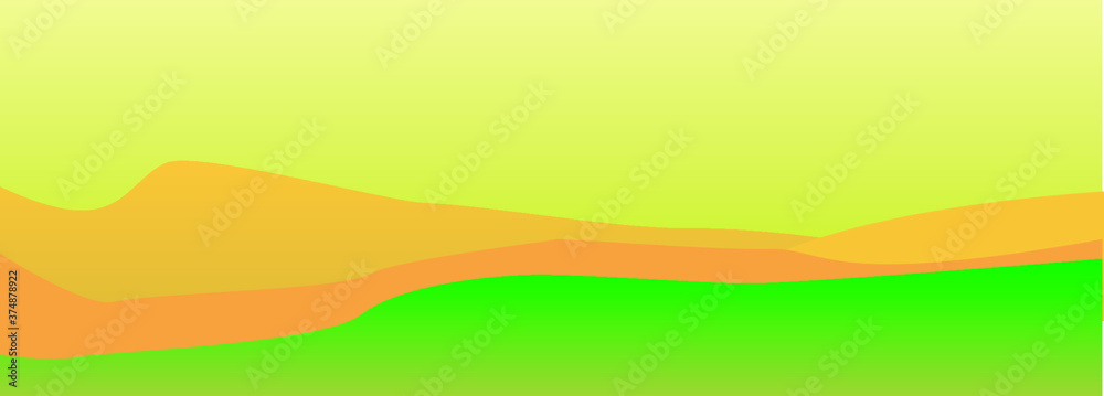 Fototapeta premium 2000 x 720 Abstrack Desert Background