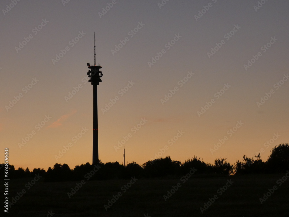 Funkturm im Abendrot Funkturm im Abendrot
