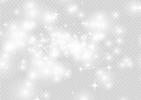 Yellow sparks glitter special light effect. Vector sparkles on transparent background. Christmas abstract pattern. Sparkling magic dust particles - 