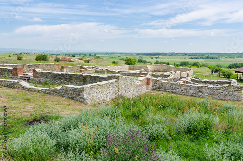 The ruins of an early Christian basilica in the Kabyle archaeological reserve, Bulgaria