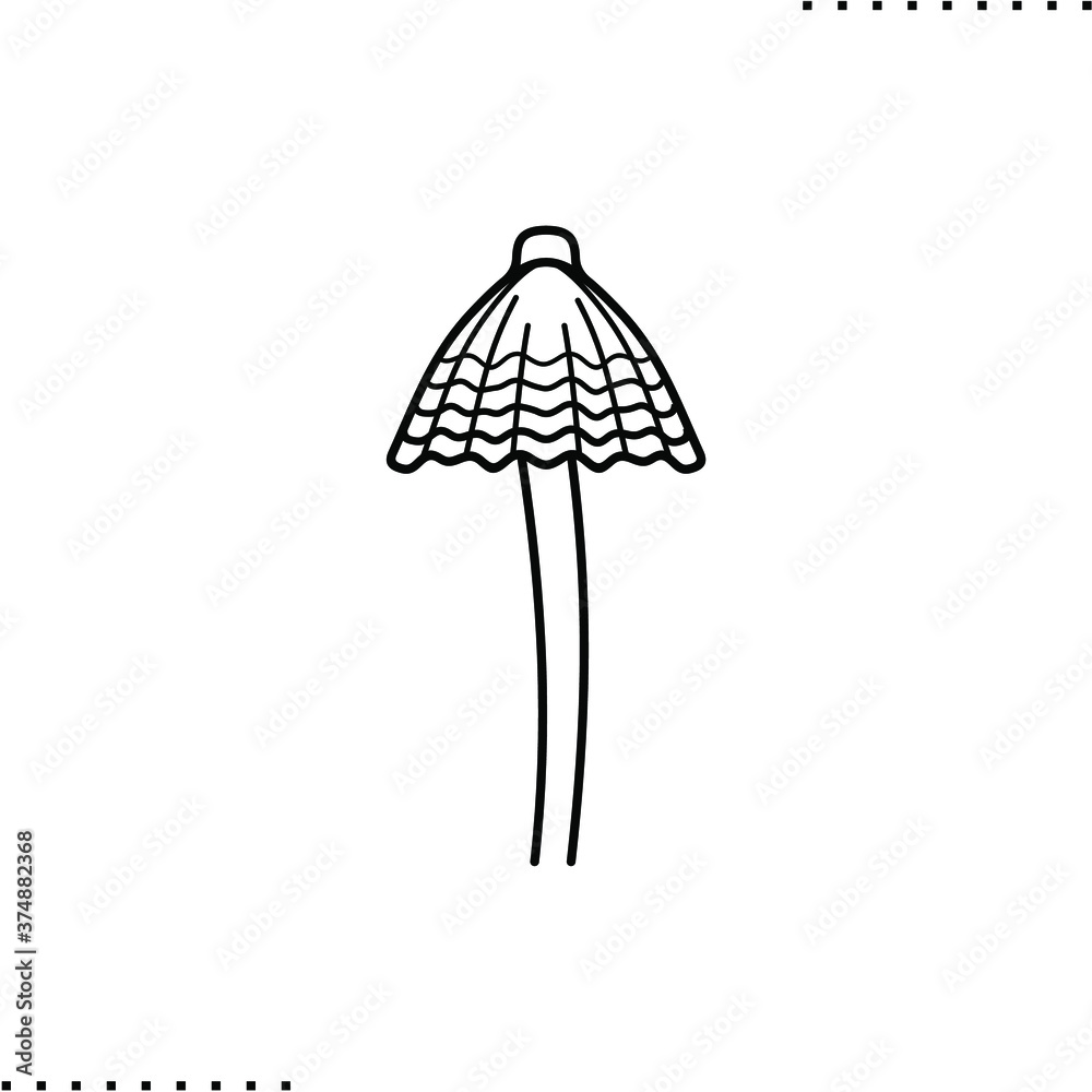 hallucinogenic mushroom vector icon in outline hallucinogenic mushroom vector icon in outline