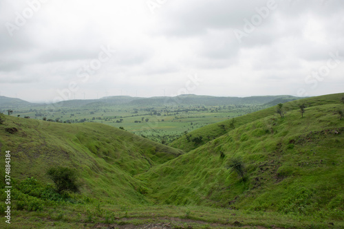 LANDSCAPE GREEN HILL SLOPE WITH CLOUD  © SMIT VYAS