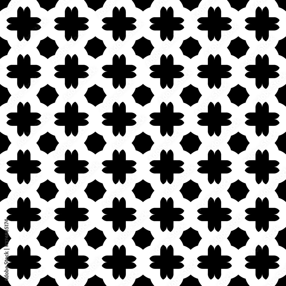 Seamless surface pattern design with quatrefoil figures. Oriental traditional ornament with repeated rounded shapes. Window tracery wallpaper. Grid motif. Digital paper abstract. Vector illustration. Seamless surface pattern design with quatrefoil figures. Oriental traditional ornament with repeated rounded shapes. Window tracery wallpaper. Grid motif. Digital paper abstract. Vector illustration.