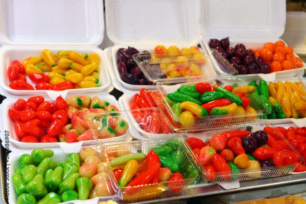 fresh vegetables in a refrigerator fresh vegetables in a refrigerator
