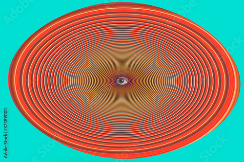 Illustration- Symbol mit Auge-Textur