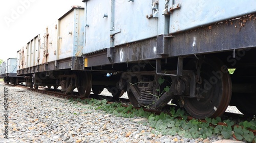 freight train on railway