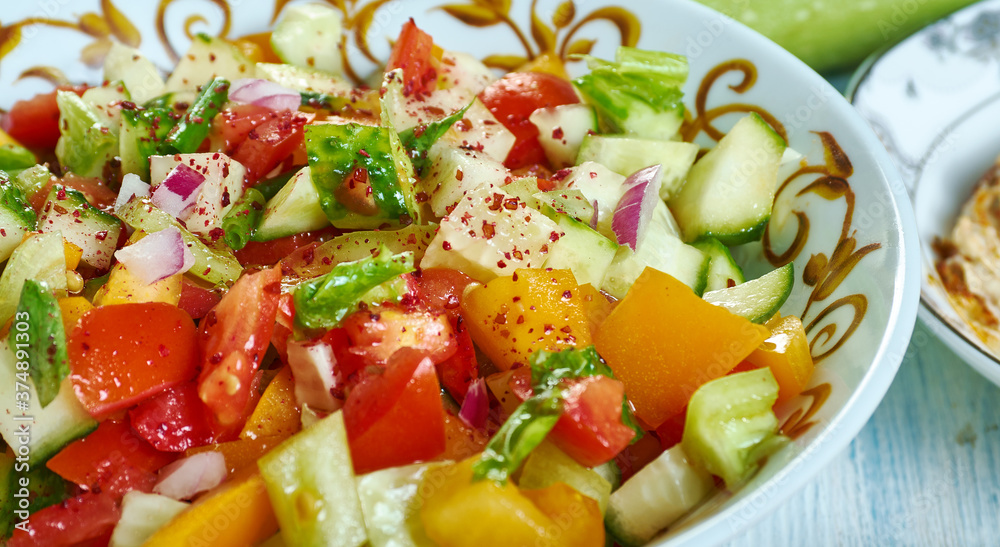 Israel Pepper Tomato Salad Israel Pepper Tomato Salad