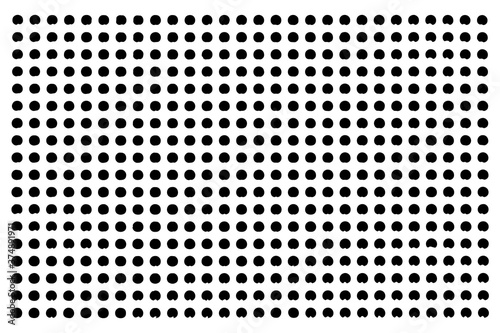 Black color dot on white background (Vector). Use for decoration, aging or vintage layer