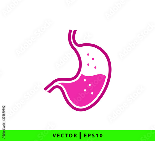 Stomach icon vector logo design template