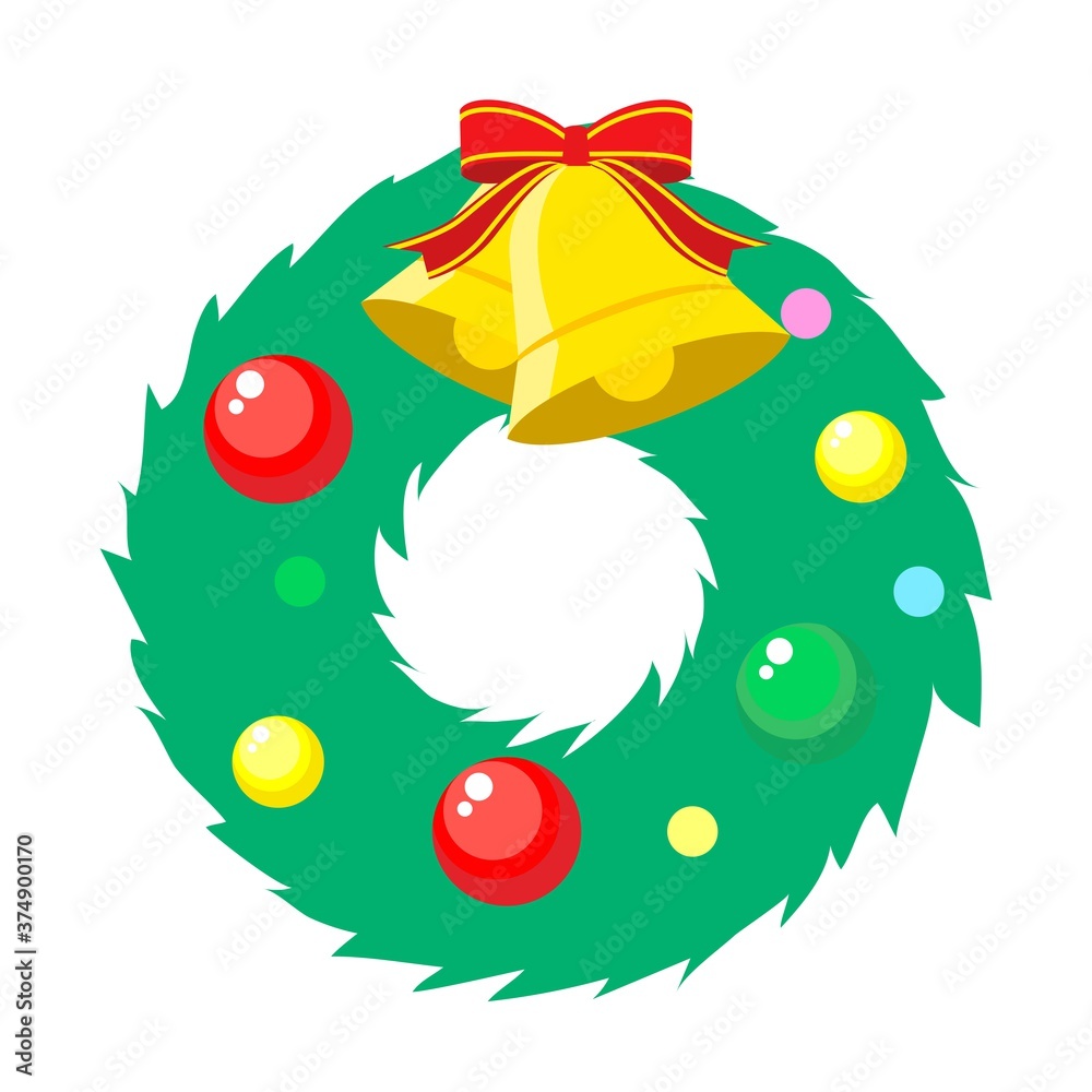 クリスマスリースのイラスト クリスマスリースのイラスト