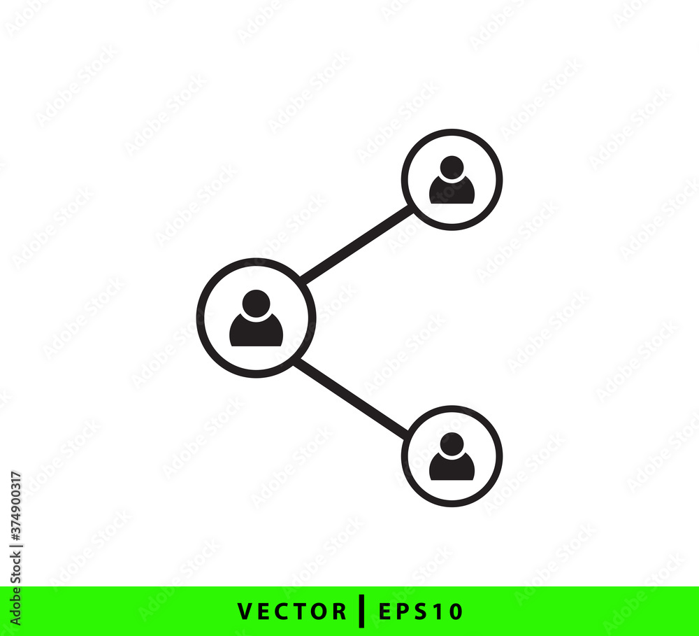 Share icon vector logo template flat style Share icon vector logo template flat style