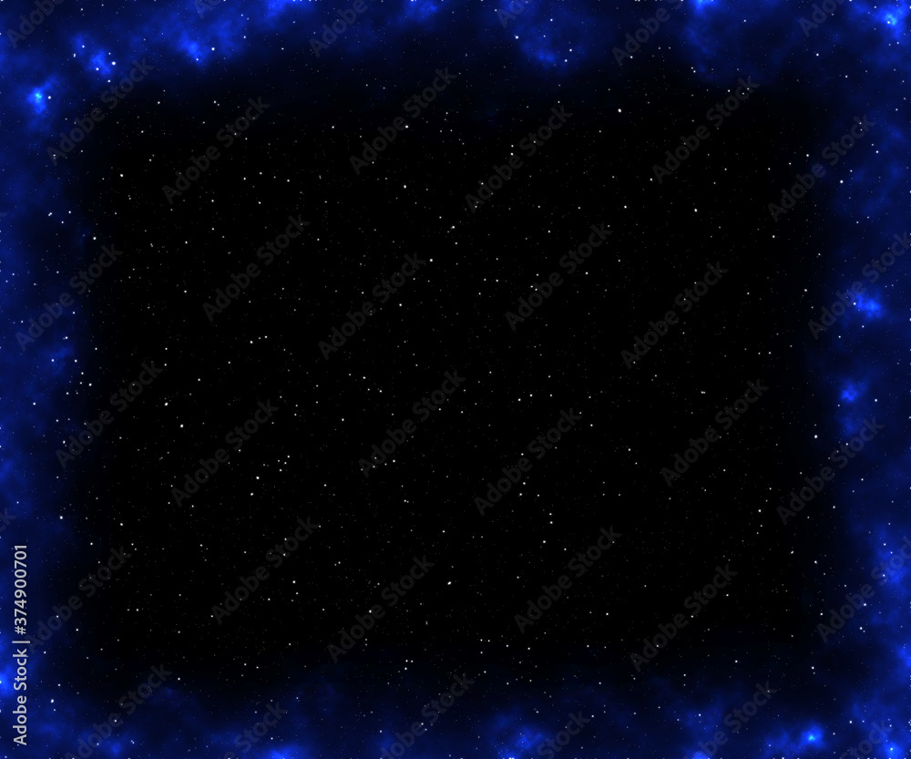 Fototapeta premium light blue abstract galaxy space and white stars in outer space dust in the universe.