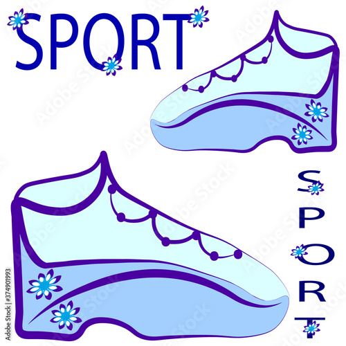 vector illustration of a shoe