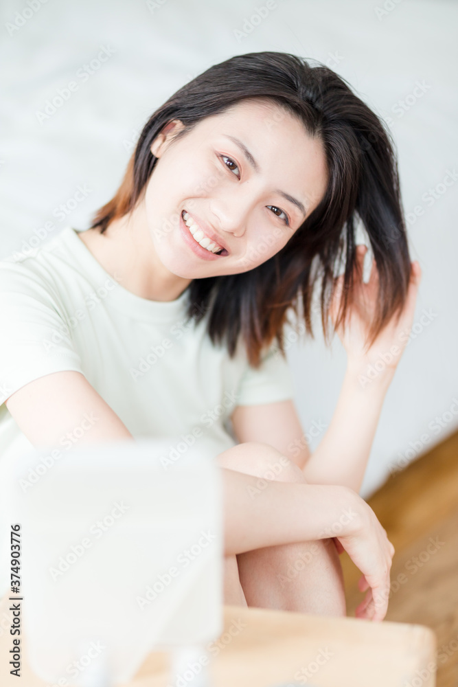 Beautiful young Asian women in make-up Beautiful young Asian women in make-up