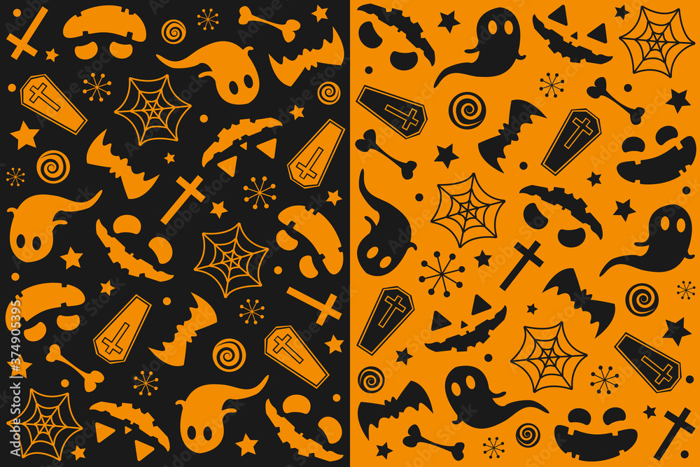 halloween pattern design. vector illustration halloween pattern design. vector illustration