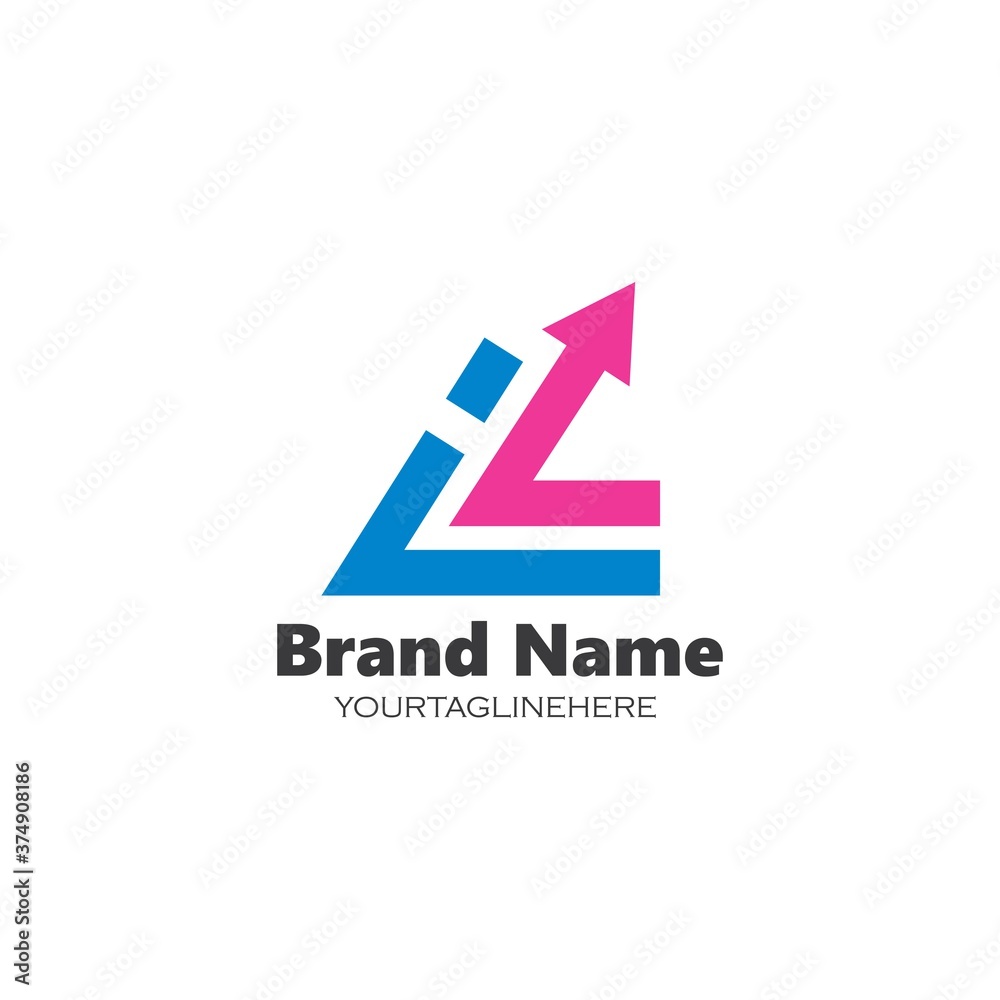 l letter arrow icon business vector design l letter arrow icon business vector design