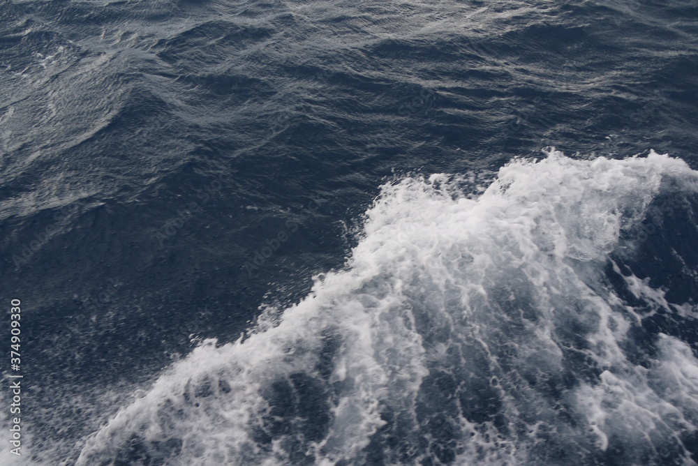 Naklejka premium Waves on the Sea