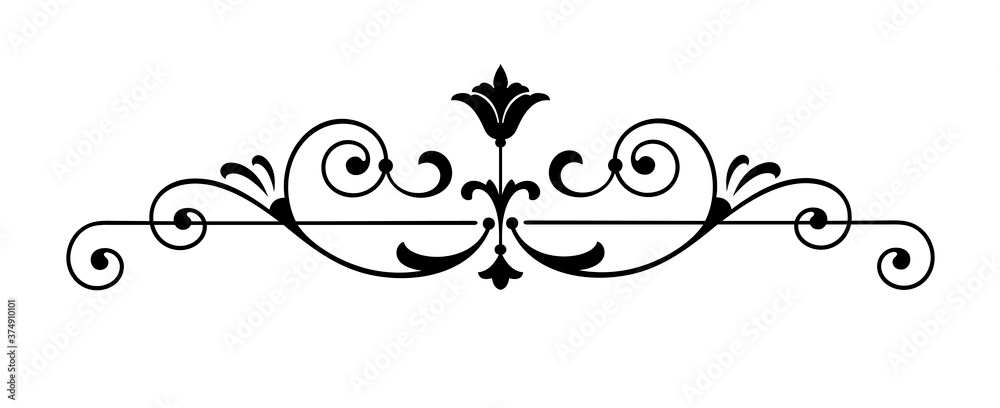 Floral Scroll Design