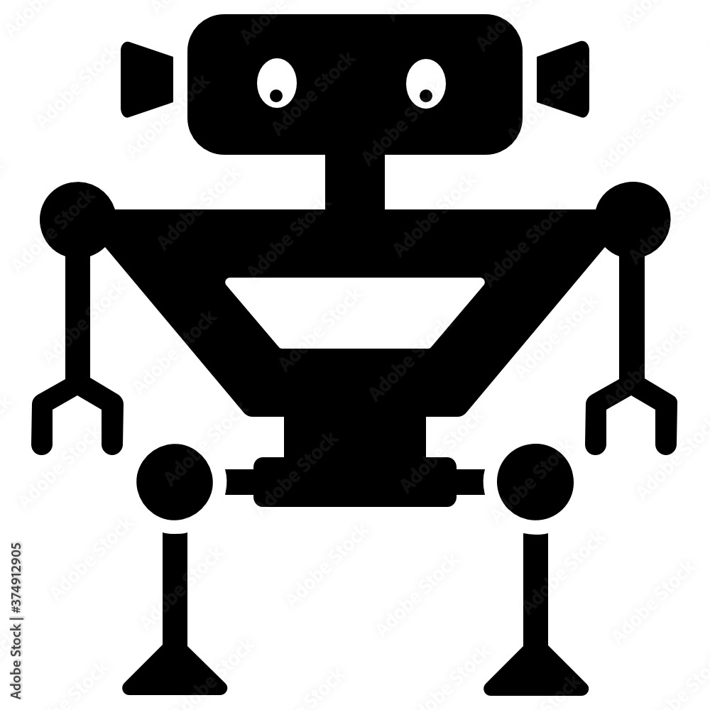 Chatbot for communication purpose, vector in modern solid style
Chatbot for communication purpose, vector in modern solid style