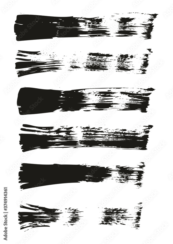 Flat Fan Brush Thin Straight Lines High Detail Abstract Vector Background Set Flat Fan Brush Thin Straight Lines High Detail Abstract Vector Background Set