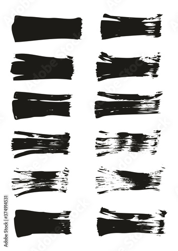 Wallpaper Mural Flat Fan Brush Thin Straight Lines High Detail Abstract Vector Background Set  Torontodigital.ca