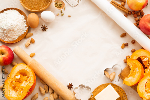 Autumn baking background